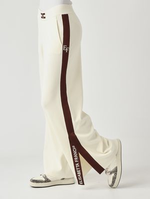5. Pantalón de mujer de mezcla de viscosa Leche-Café