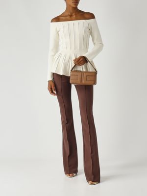 2. Top donna in maglia stretch Latte