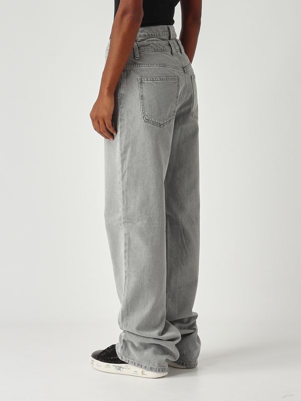 4. Jeans donna in denim di cotone Grigio Chiaro Elisabetta Franchi pj11d56e2