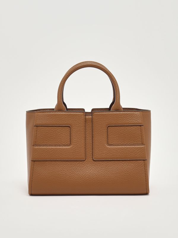 1. Bolso tote para mujer en símil piel Azúcar moreno Elisabetta Franchi bs35a56e2