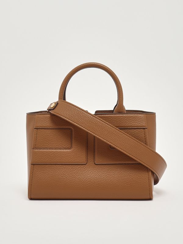 5. Bolso tote para mujer en símil piel Azúcar moreno Elisabetta Franchi bs35a56e2
