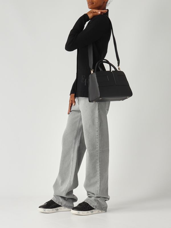 2. Bolso tote para mujer en símil piel Negro Elisabetta Franchi bs35a56e2