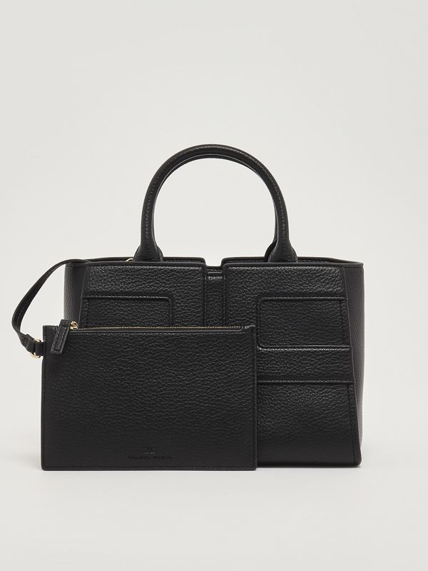 4. Bolso tote para mujer en símil piel Negro Elisabetta Franchi bs35a56e2