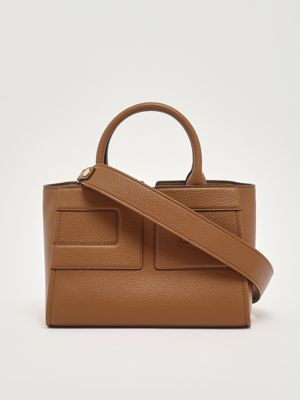 5. Bolso tote para mujer en símil piel Azúcar moreno