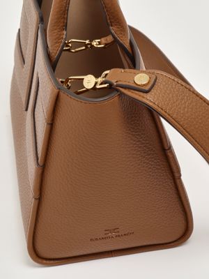 7. Bolso tote para mujer en símil piel Azúcar moreno