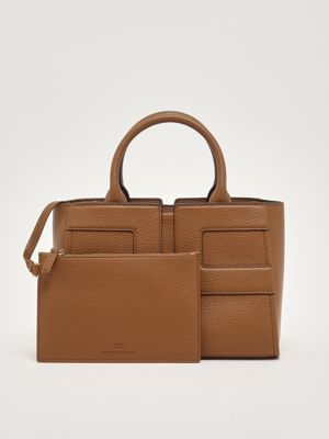 4. Bolso tote para mujer en símil piel Azúcar moreno