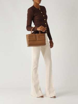 2. Bolso tote para mujer en símil piel Azúcar moreno