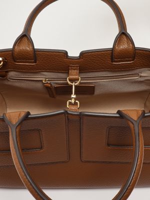 6. Bolso tote para mujer en símil piel Azúcar moreno