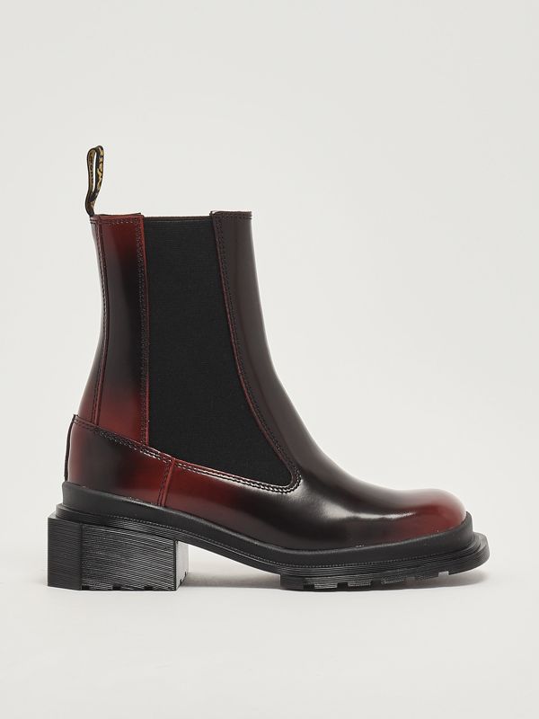 1. Stivaletto donna Chelsea Maybole in pelle Nero-Bordeaux Dr. Martens 32071770