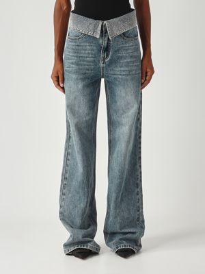 Ori stretch cotton jeans for women Blue Denim Twentyfourhaitch