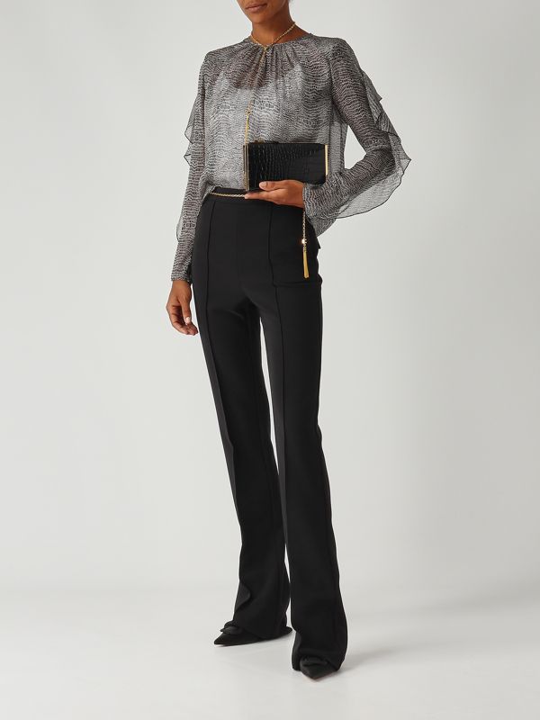 2. Blusa de seda para mujer Negro Elisabetta Franchi ca12757e2