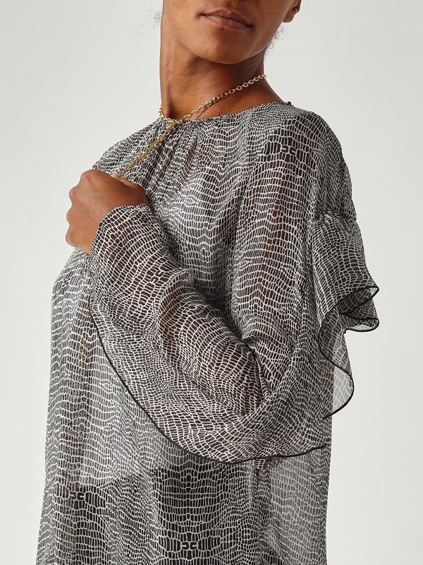 5. Blusa de seda para mujer Negro Elisabetta Franchi ca12757e2