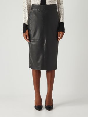 Faux leather skirt for women Black Elisabetta Franchi