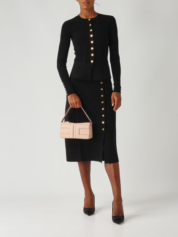 Elisabetta Franchi Knitted cardigan for women - Black | Caposerio.com