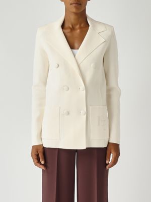 Damen-Strickblazer Milch Elisabetta Franchi