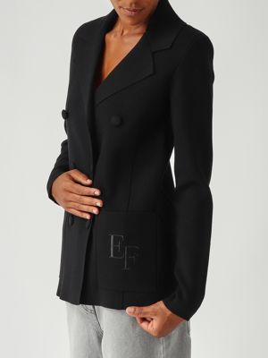 5. Blazer donna in maglia Nero