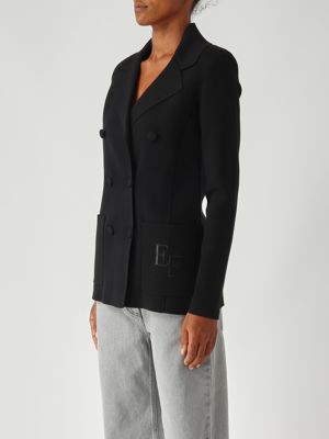 3. Blazer donna in maglia Nero