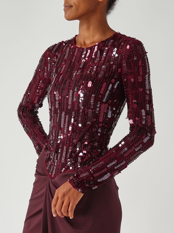 Elisabetta Franchi Stretch tulle dress for women - Rouge Noir | Caposerio.com Elisabetta Franchi Stretch tulle dress for women - Rouge Noir | Caposerio.com