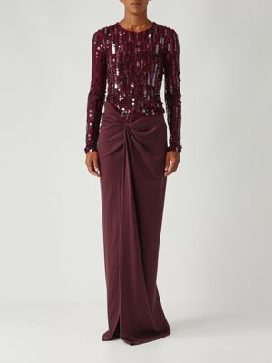 Abito donna in tulle stretch Rouge Noir Elisabetta Franchi