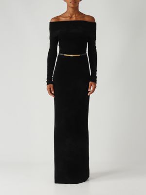Robe en chenille pour femme Noir Elisabetta Franchi