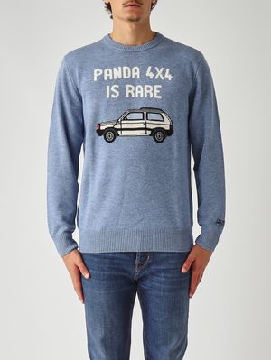 Heron wool and cashmere blend sweater for men Panda Rare 33 MC2 Saint Barth