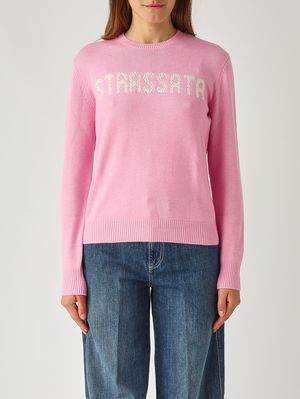 Pull pour femme en mélange de laine et de cachemire Rose MC2 Saint Barth