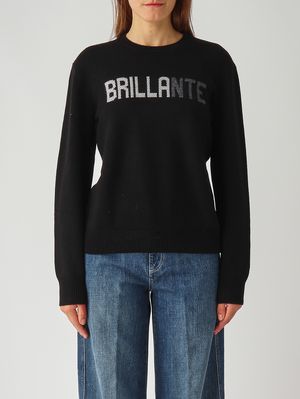 Pull femme en mélange de laine et de cachemire Noir MC2 Saint Barth