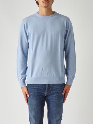 Pull Regent en laine mérinos et cachemire pour homme 31 Light Blue MC2 Saint Barth