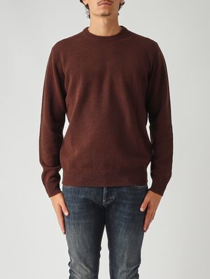 Pull Regent en laine d’agneau pour homme 18 Brown MC2 Saint Barth