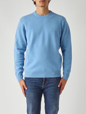 Maglia uomo Regent in lana d'agnello 33 Dusty Blue MC2 Saint Barth