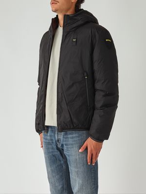 4. Donald nylon jacket for men Black-Chestnut