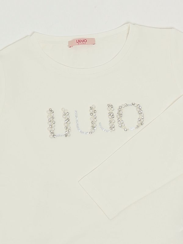 3. Girls' stretch cotton T-shirt White Liu Jo gf5108j0088