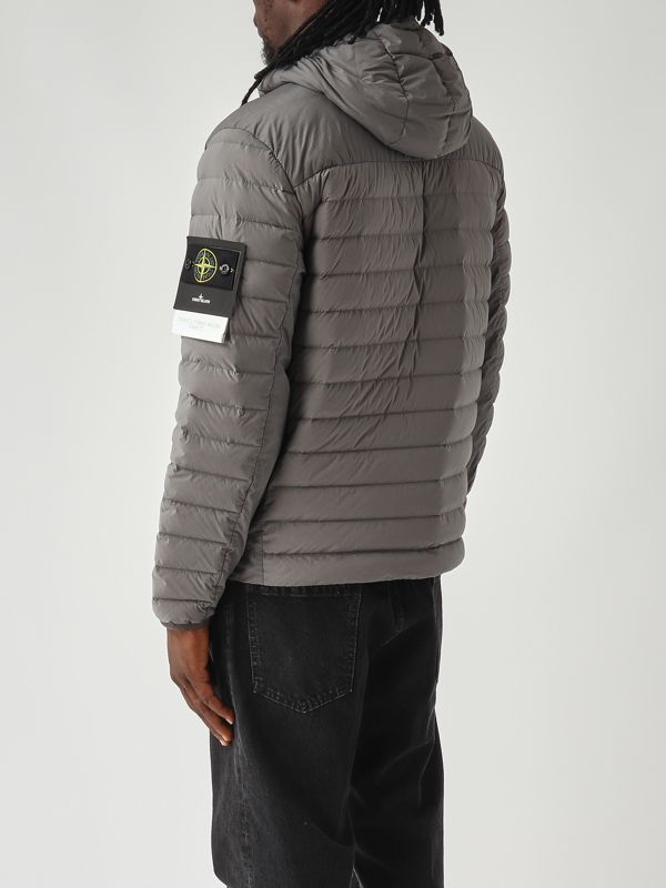 Stone Island Light stretch nylon jacket for men - Cement