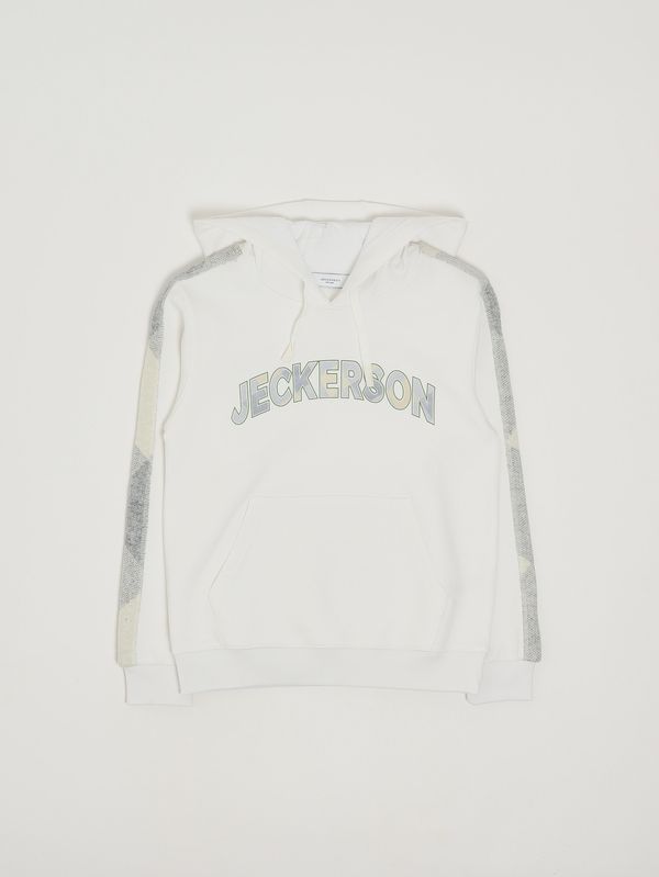 1. Sweat-shirt en coton mélangé extensible pour garçon Lait Jeckerson j4653w25