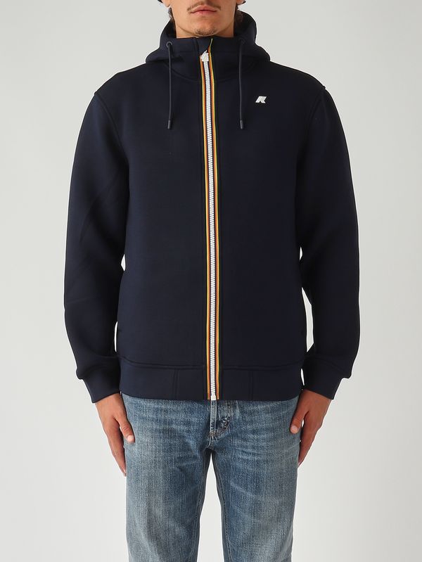 1. Felpa uomo Rainer Spacer in scuba Navy K-Way k2141dw