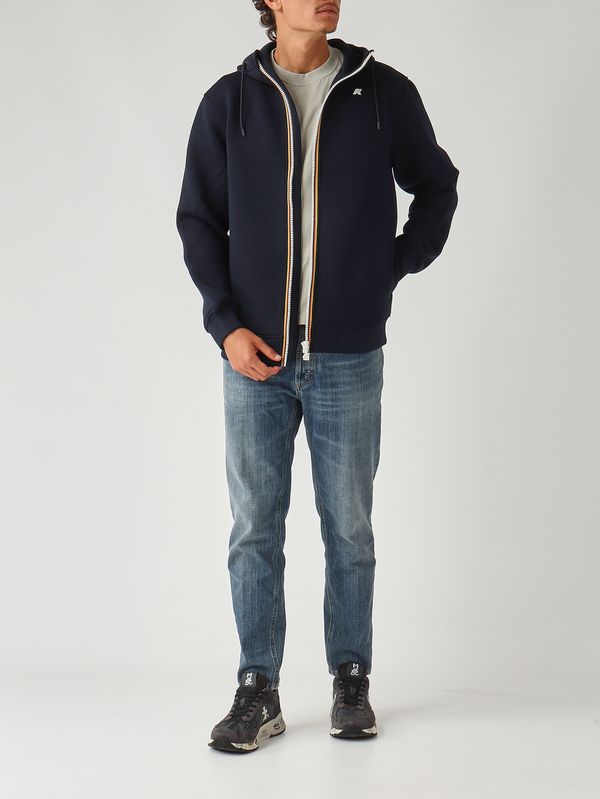 2. Felpa uomo Rainer Spacer in scuba Navy K-Way k2141dw