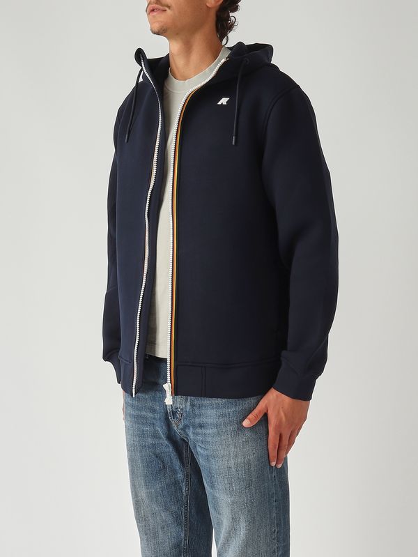 3. Felpa uomo Rainer Spacer in scuba Navy K-Way k2141dw