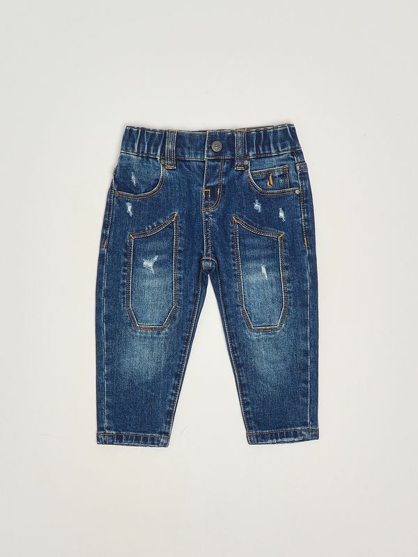 1. Jeans nouveau-né en coton mélangé Denim Moyen Jeckerson jn4866w25