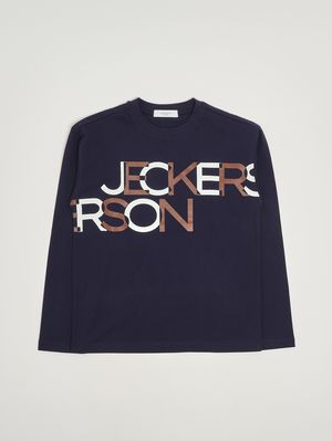 Kinder-T-Shirt aus Baumwolle Blau Jeckerson