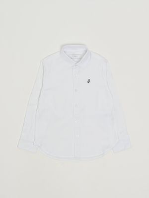 Jungenhemd aus Baumwolle Weiß Jeckerson