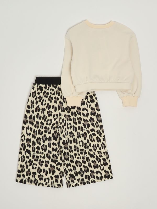 2. Ensemble fille en mélange viscose Blanc-Animalier Twinset 252gb211a