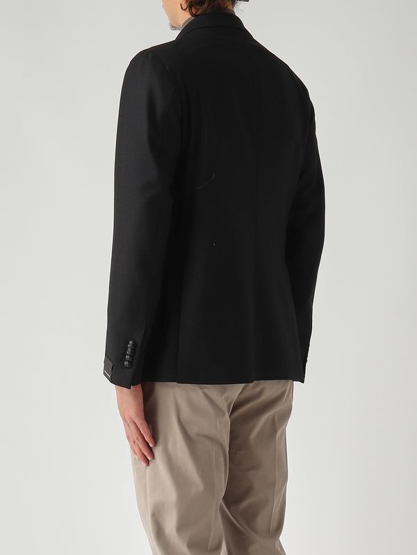 4. Giacca uomo in misto lana cashmere stretch Nero Tagliatore 1smc26kai550054u