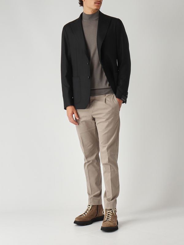 2. Giacca uomo in misto lana cashmere stretch Nero Tagliatore 1smc26kai550054u