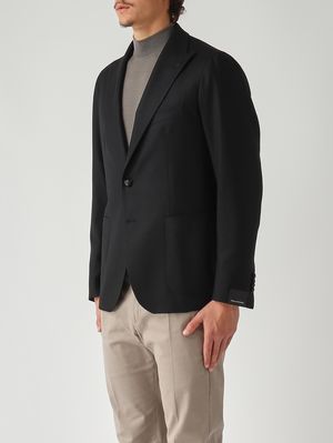 3. Giacca uomo in misto lana cashmere stretch Nero
