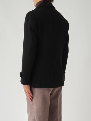 4. Peacoat de hombre en mezcla de lana Negro