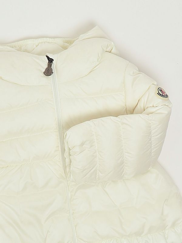 Moncler Odile nylon down jacket for baby girls - White | Caposerio.com