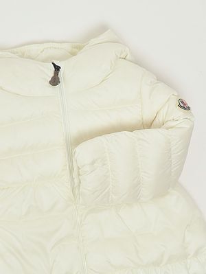 3. Plumífero para niña recién nacida Odile de nailon Blanco