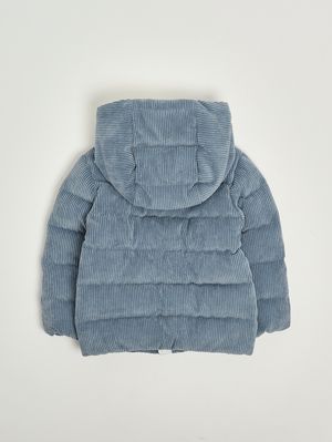 2. Piumino neonato Puki in velluto Azzurro Polvere