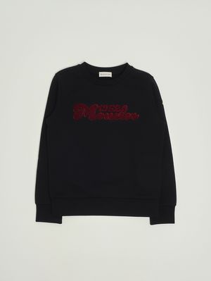 Baumwoll-Sweatshirt für Kinder Blau Moncler