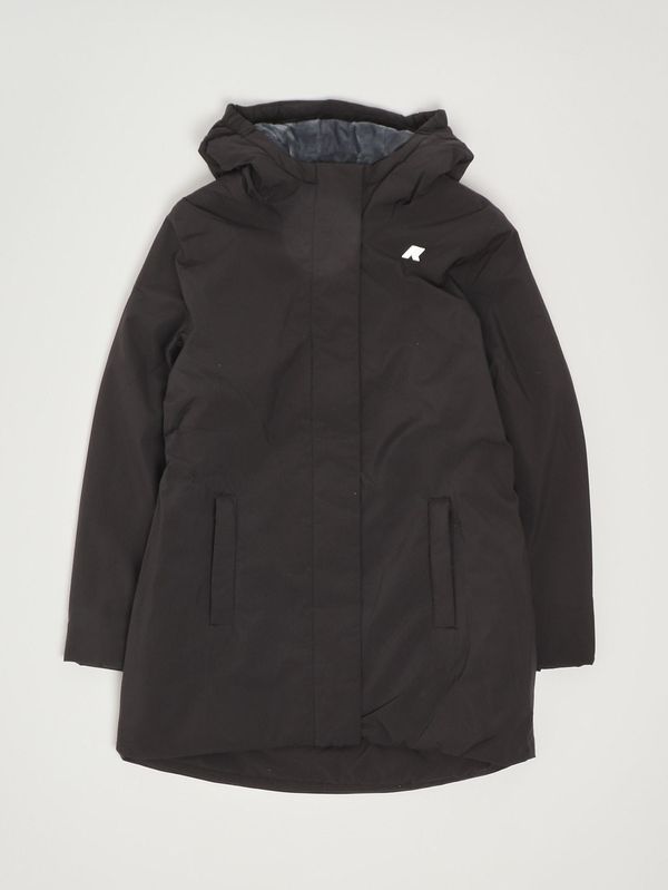2. Veste pour fille Denise Marmotte en tissu imperméable Noir-Bleu K-Way k41383w